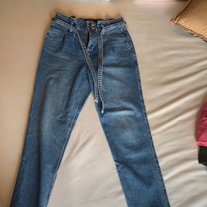 Hollister paper bag mom jean